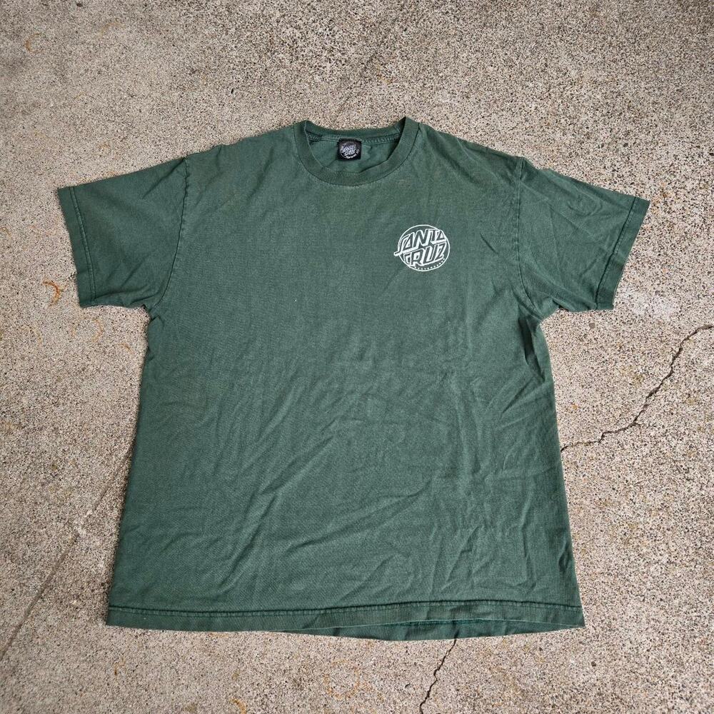 Vtg Y2k SANTA CRUZ SKATEBOARDS Bubble Logo Graphic Skate Surf Tee Shirt XL Fit